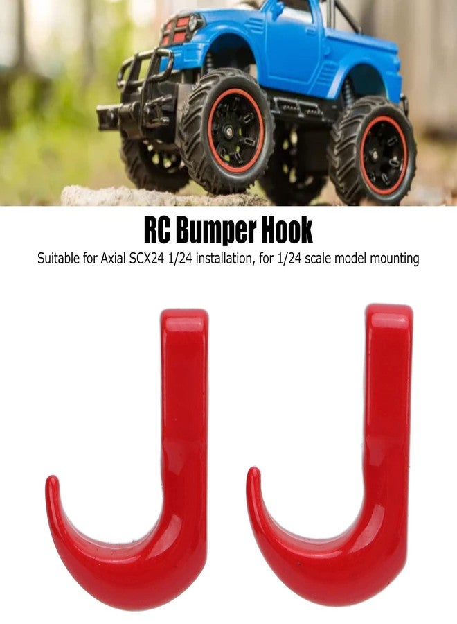 Astibym RC Tow Hook, Light Easy to Install RC Trailer Hook Authenticity for 1/24 Scale Model Mounting(red), car Model Accessories - Image 4